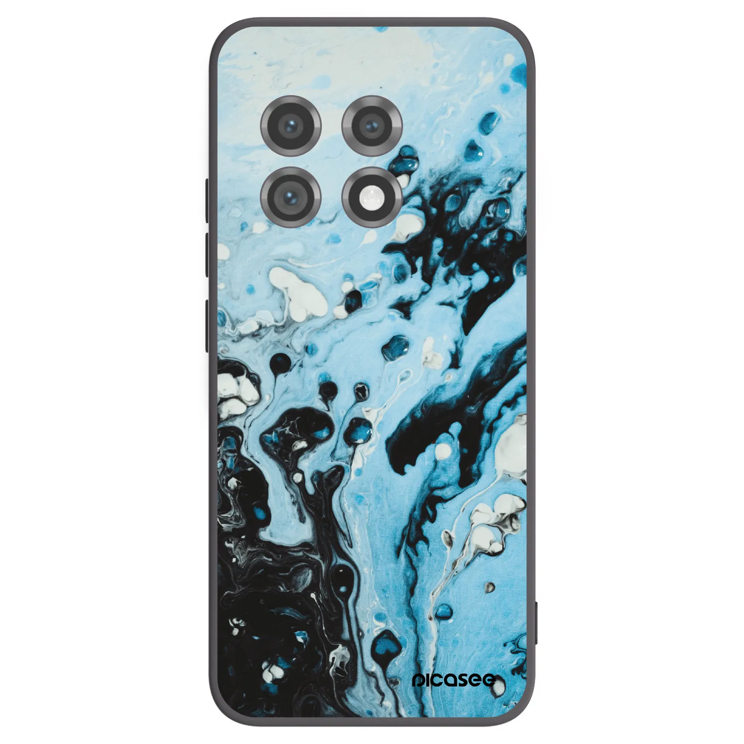 Picasee fekete szilikon tok az alábbi mobiltelefonokra OnePlus 11 5G - Organic blue