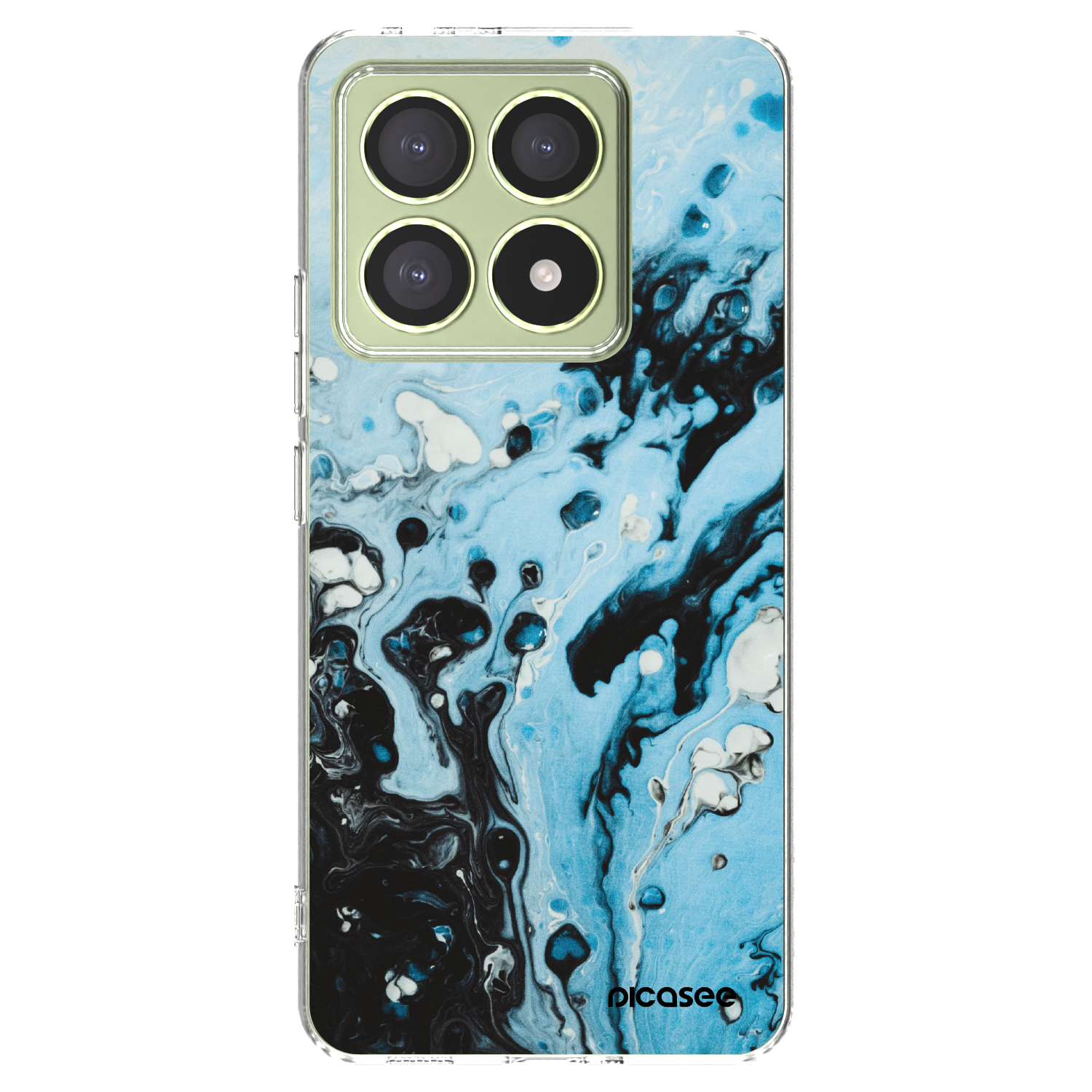 Picasee átlátszó szilikon tok az alábbi mobiltelefonokra Xiaomi 14T - Organic blue