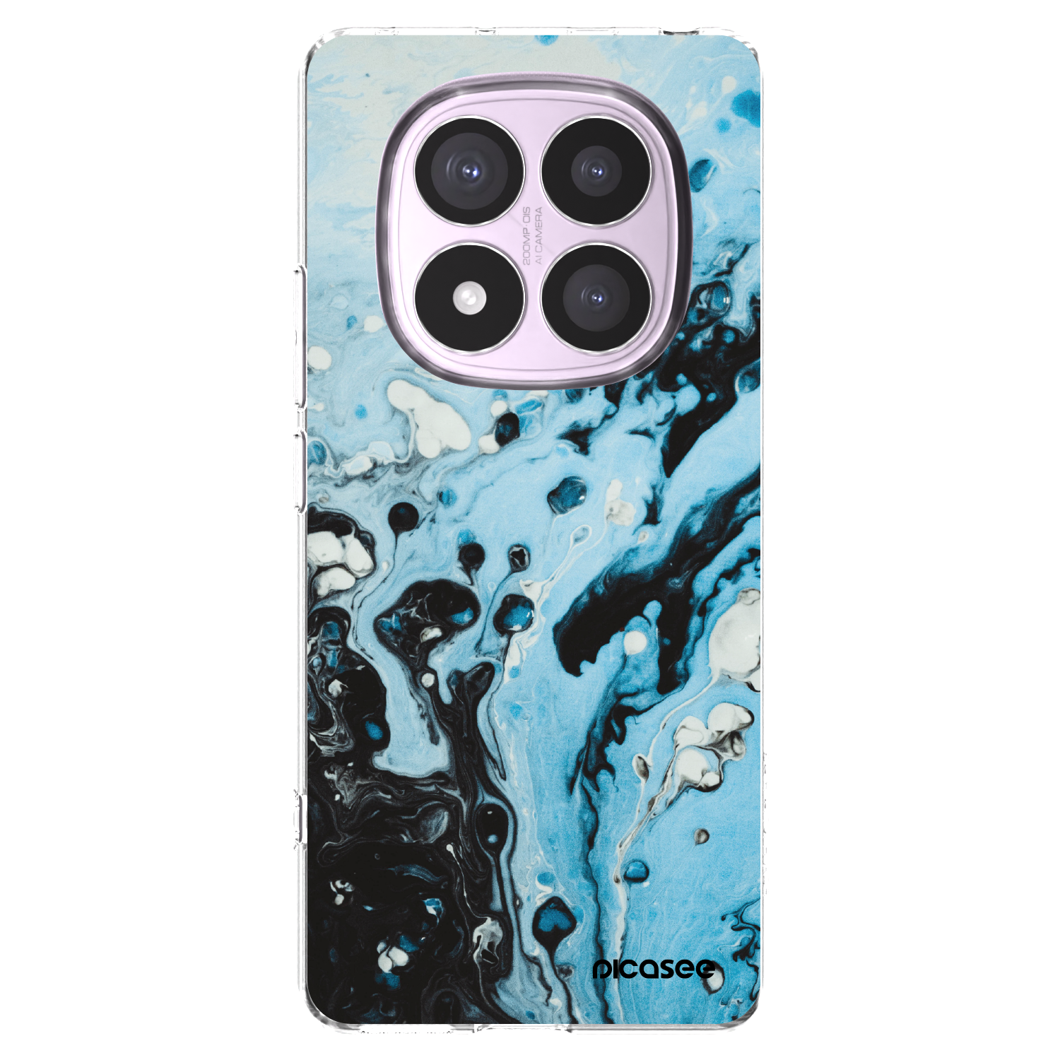 Picasee átlátszó szilikon tok az alábbi mobiltelefonokra Xiaomi Redmi Note 14 Pro 4G - Organic blue