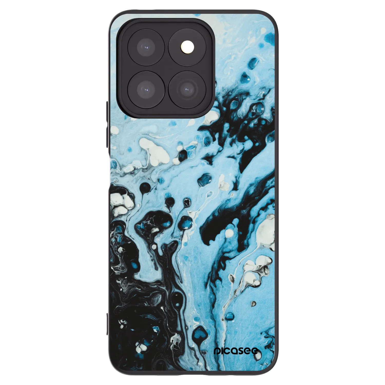 Picasee fekete szilikon tok az alábbi mobiltelefonokra Honor X8c - Organic blue
