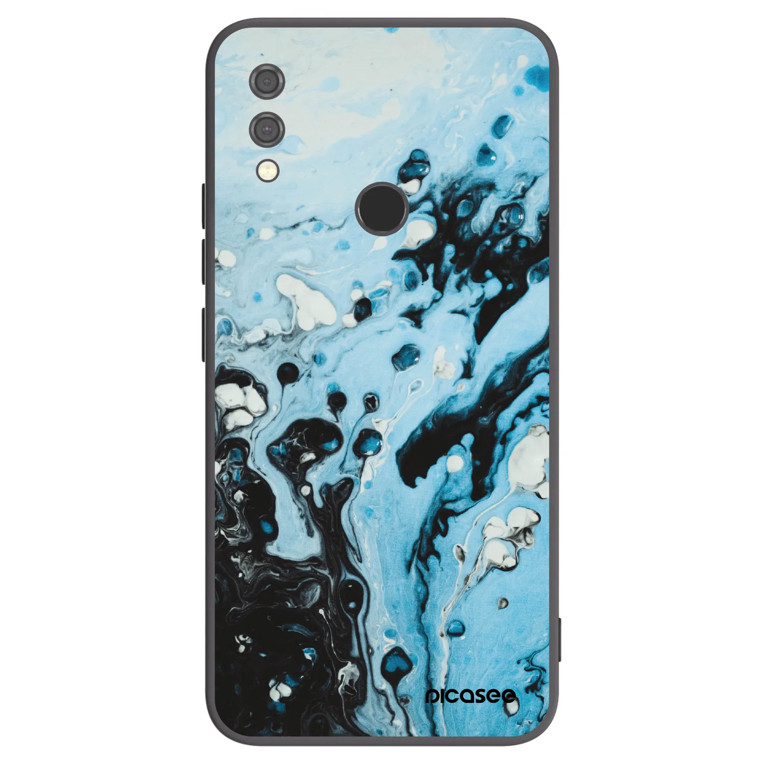 Picasee fekete szilikon tok az alábbi mobiltelefonokra Xiaomi Redmi Note 7 - Organic blue