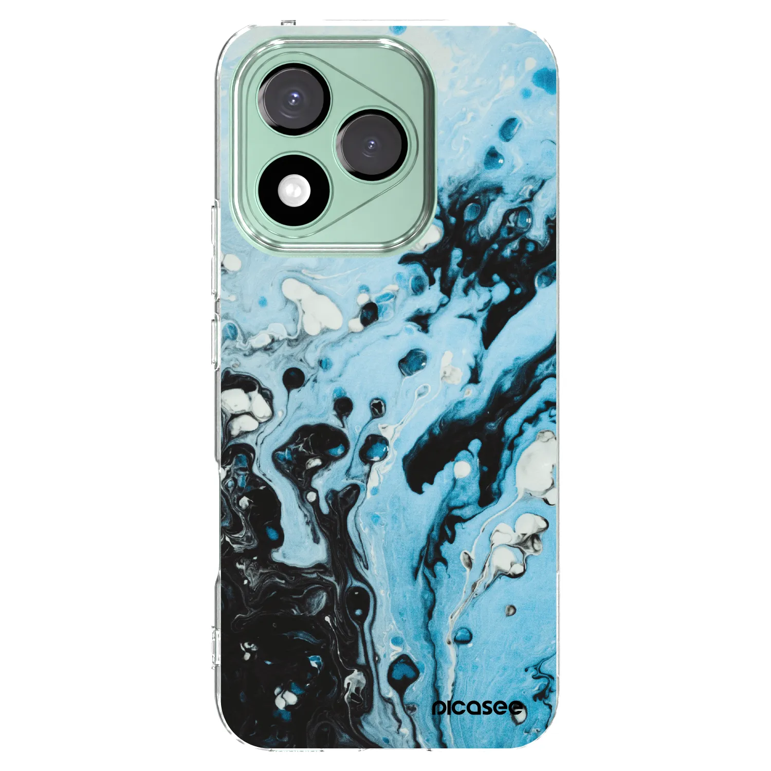 Picasee átlátszó szilikon tok az alábbi mobiltelefonokra Honor 400 Lite 5G - Organic blue