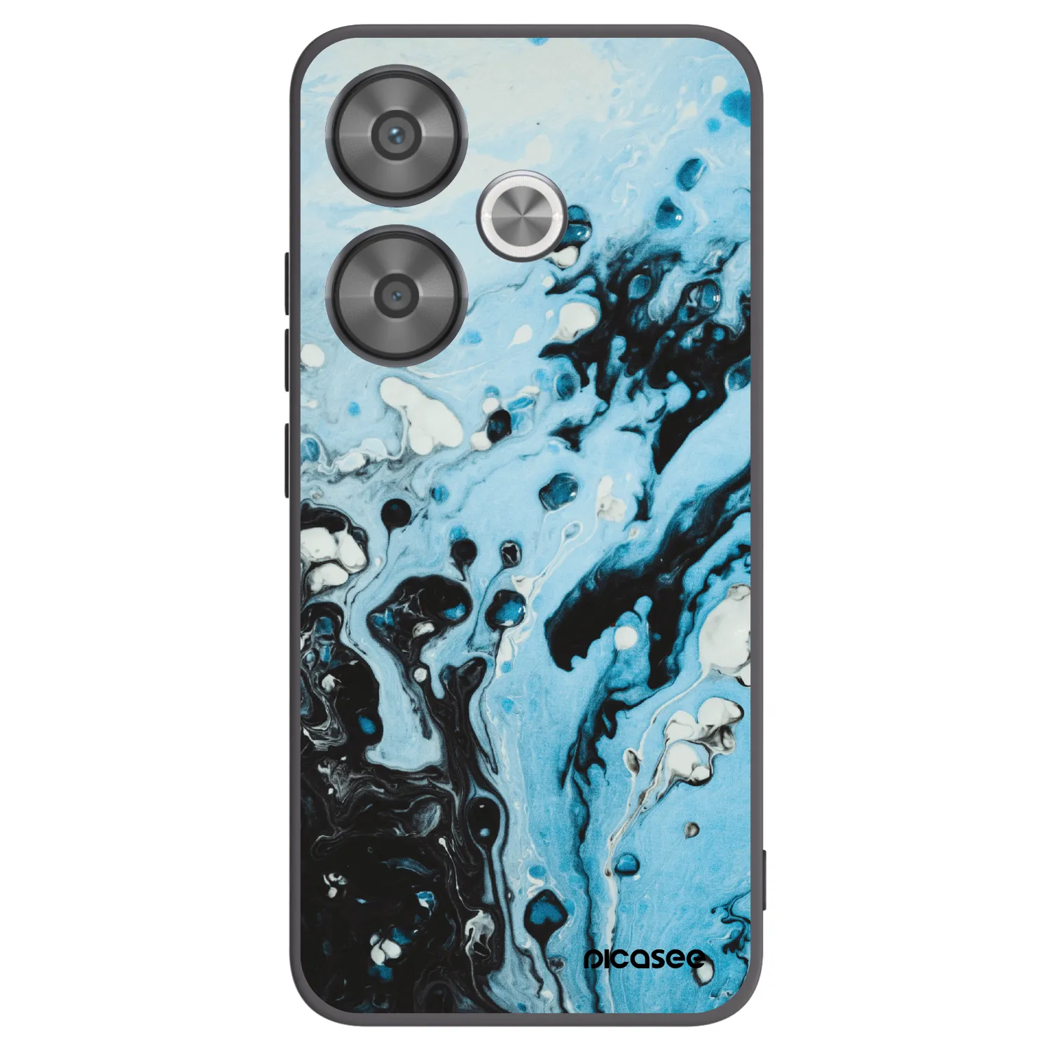 Picasee fekete szilikon tok az alábbi mobiltelefonokra Xiaomi Poco F6 - Organic blue