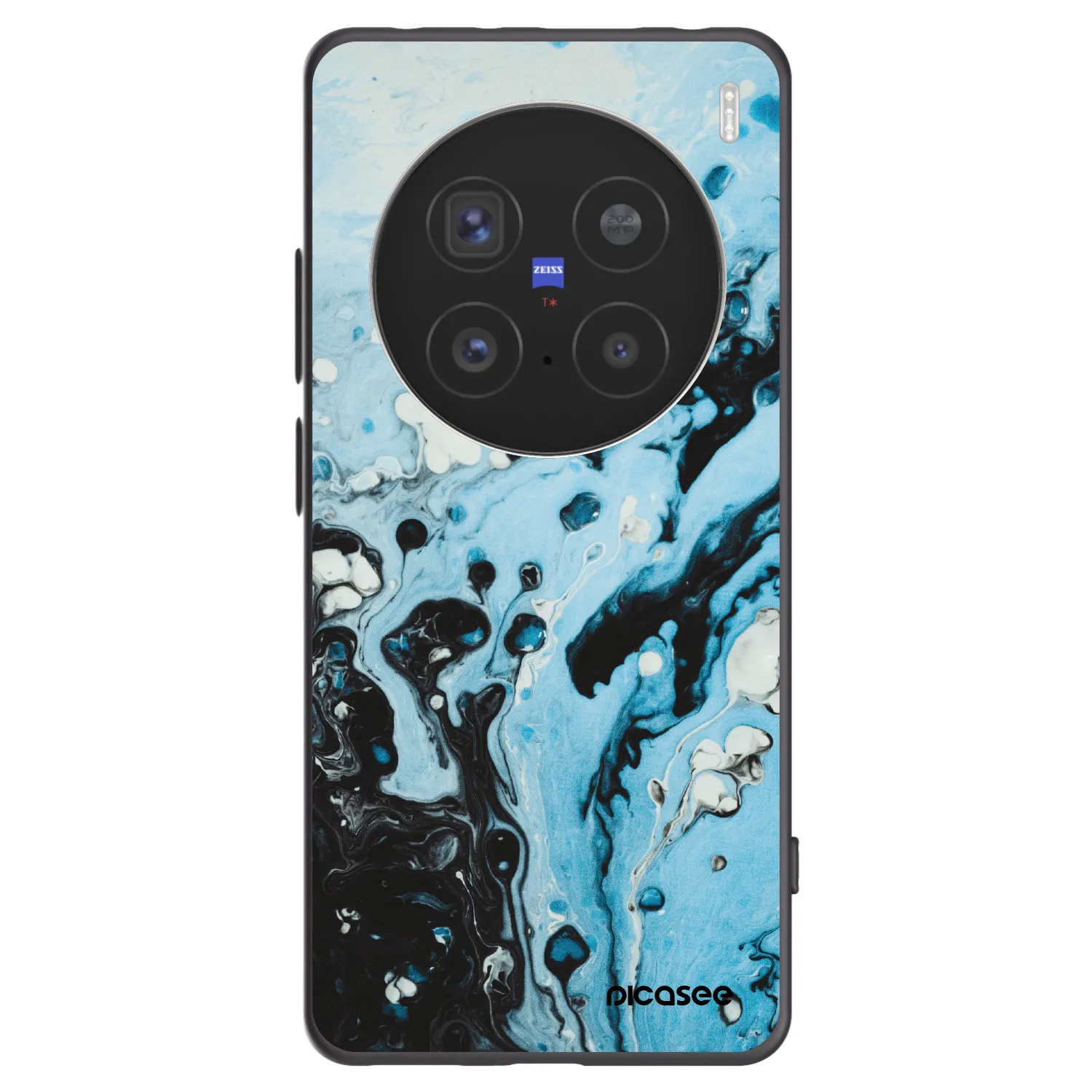 Picasee fekete szilikon tok az alábbi mobiltelefonokra Vivo X200 Pro - Organic blue