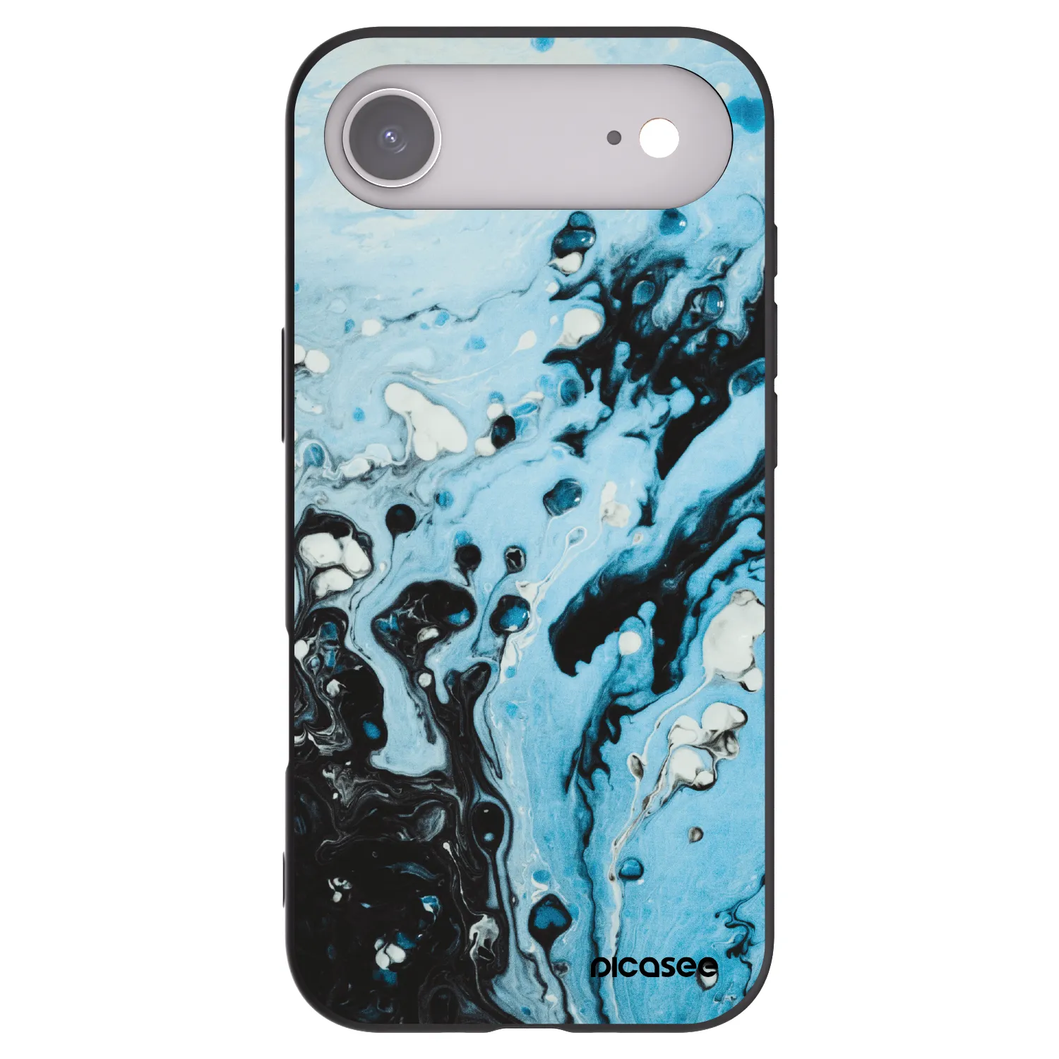 Picasee fekete szilikon tok az alábbi mobiltelefonokra Apple iPhone Air - Organic blue