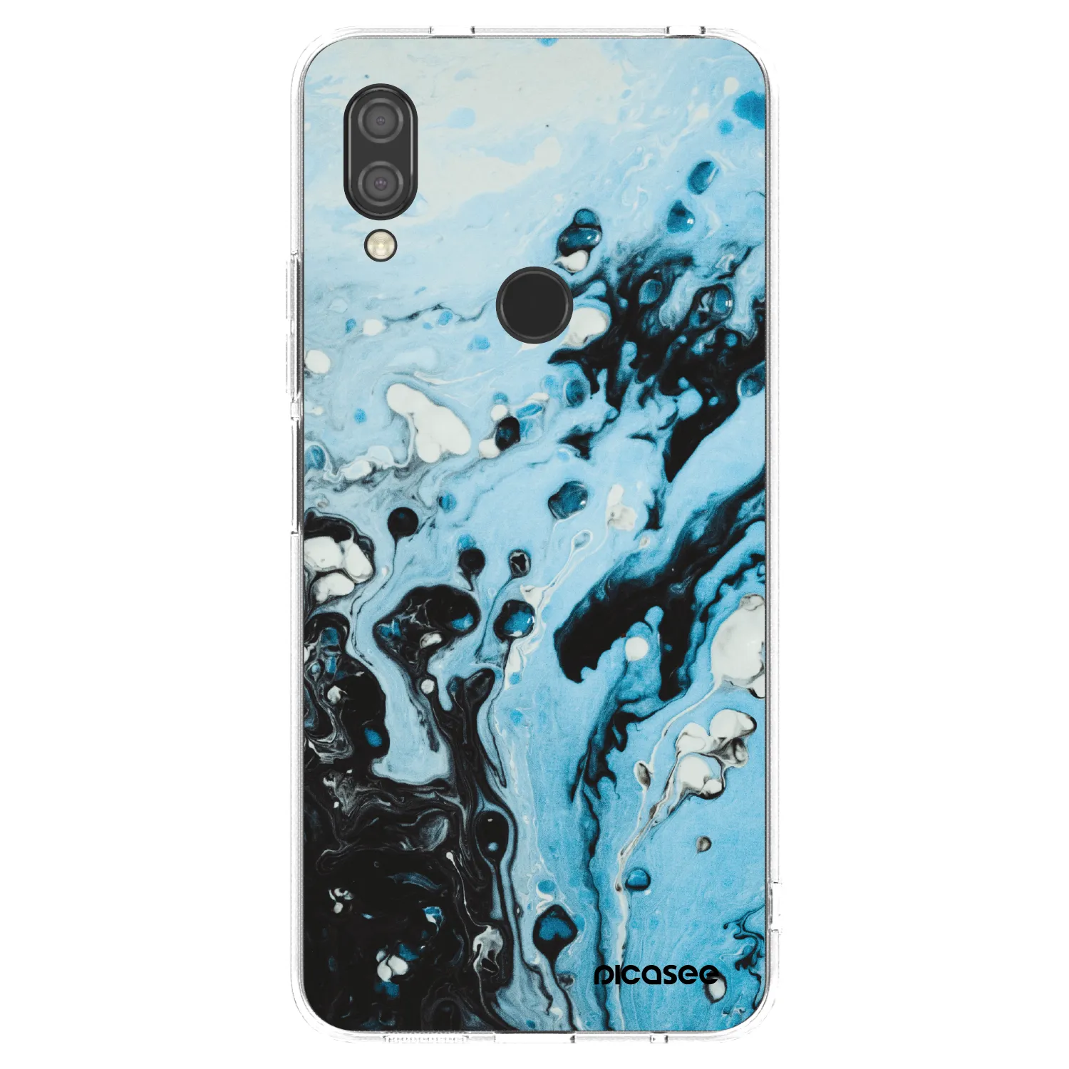 Picasee átlátszó szilikon tok az alábbi mobiltelefonokra Xiaomi Redmi 7 - Organic blue