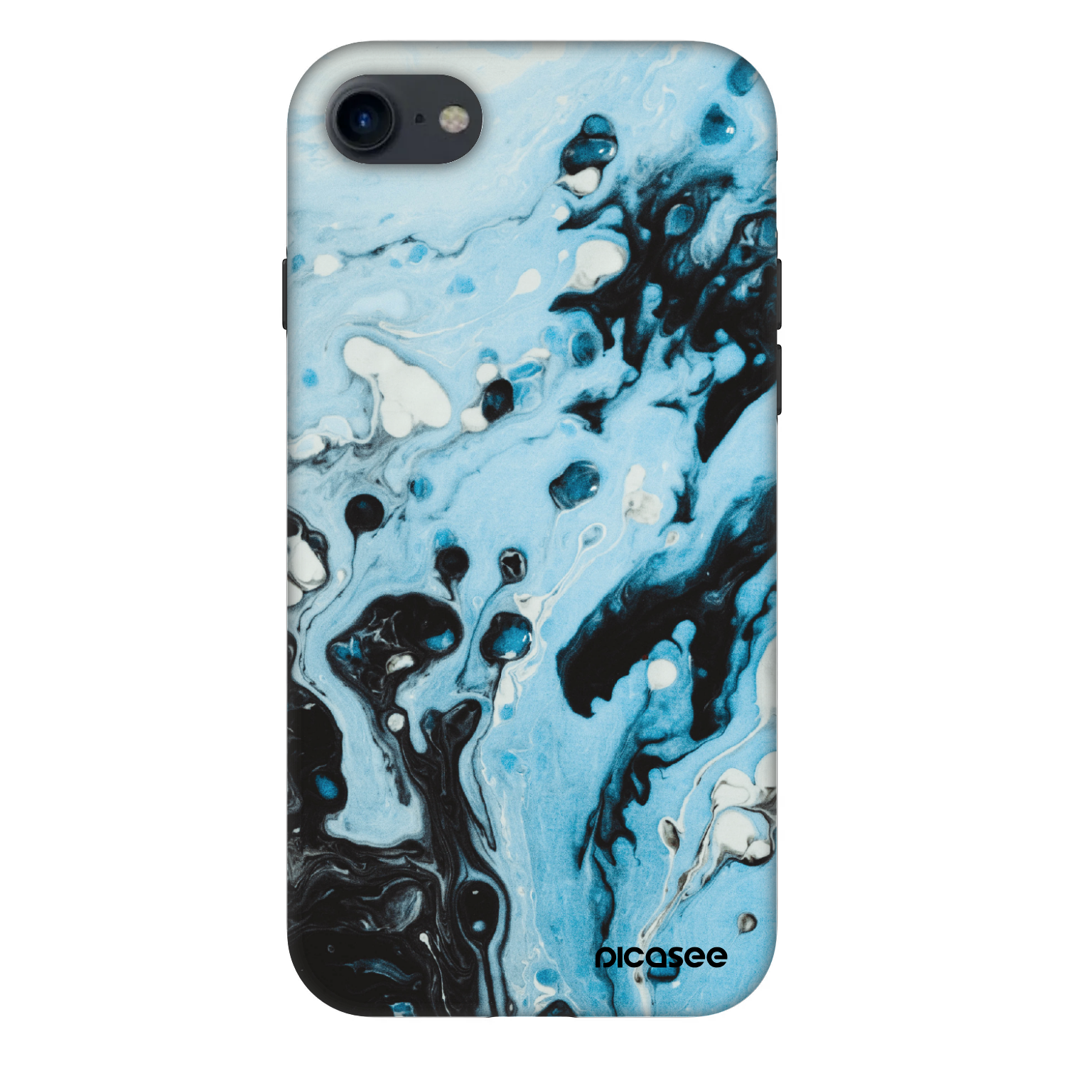 Picasee Fashion Case Apple iPhone SE 2020 - Organic blue
