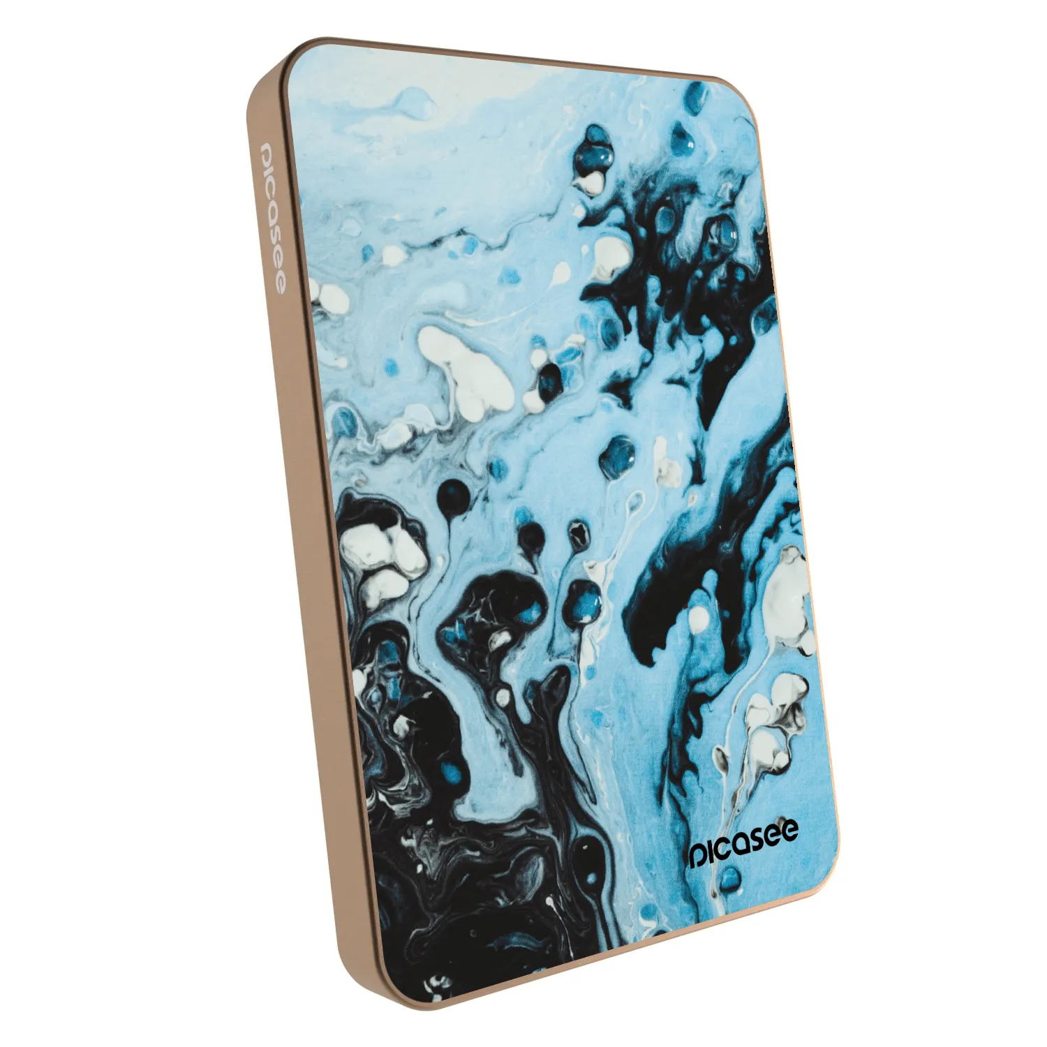 Picasee Powerbank MagSafe 5 000 mAh Aranysárga - Organic blue