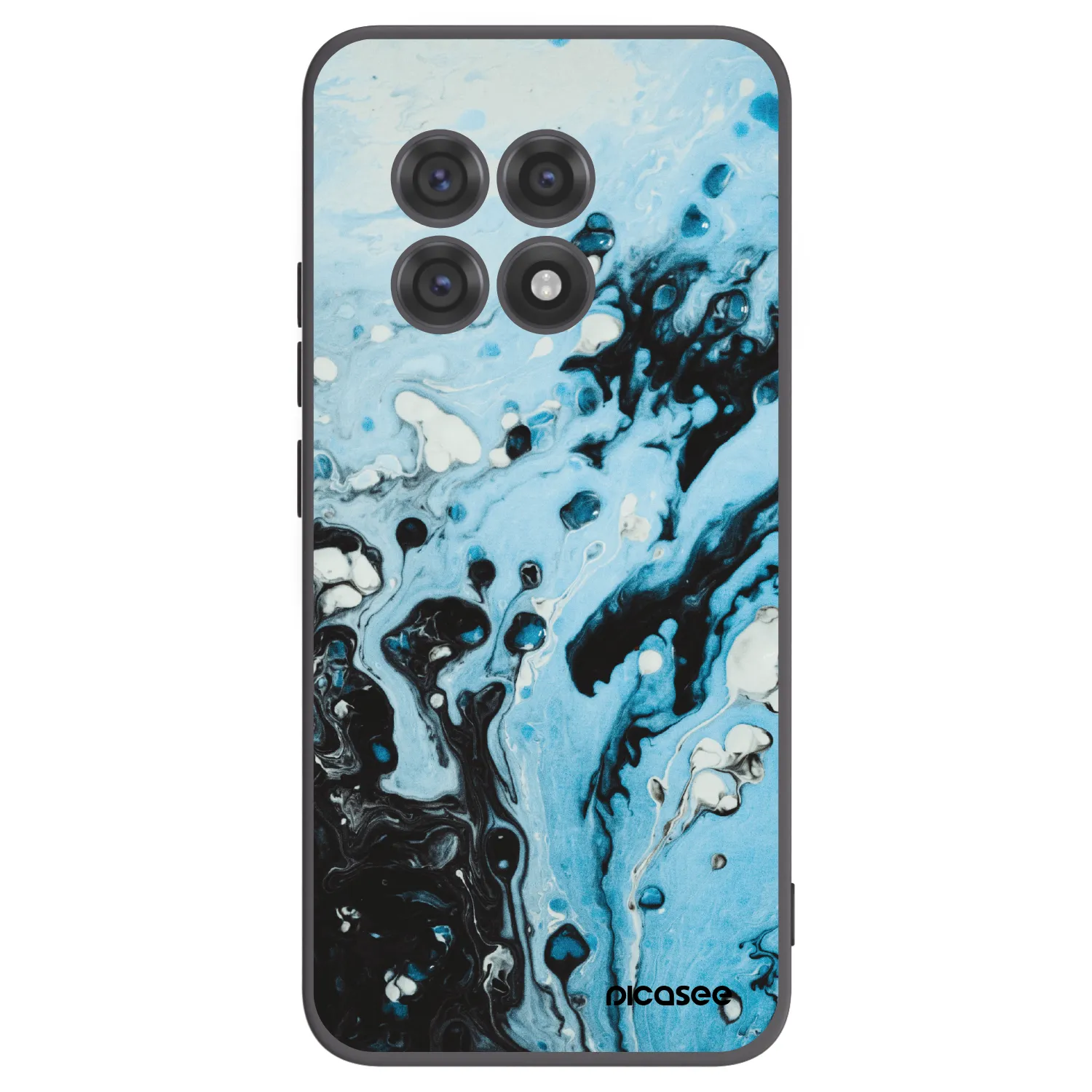 Picasee fekete szilikon tok az alábbi mobiltelefonokra OnePlus 13R 5G - Organic blue