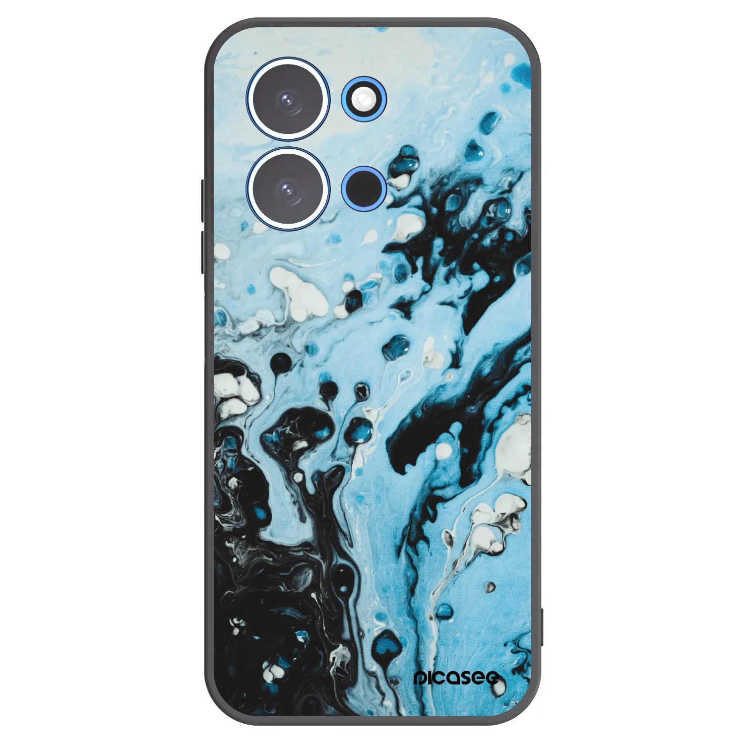 Picasee fekete szilikon tok az alábbi mobiltelefonokra Xiaomi Redmi 15C 4G - Organic blue