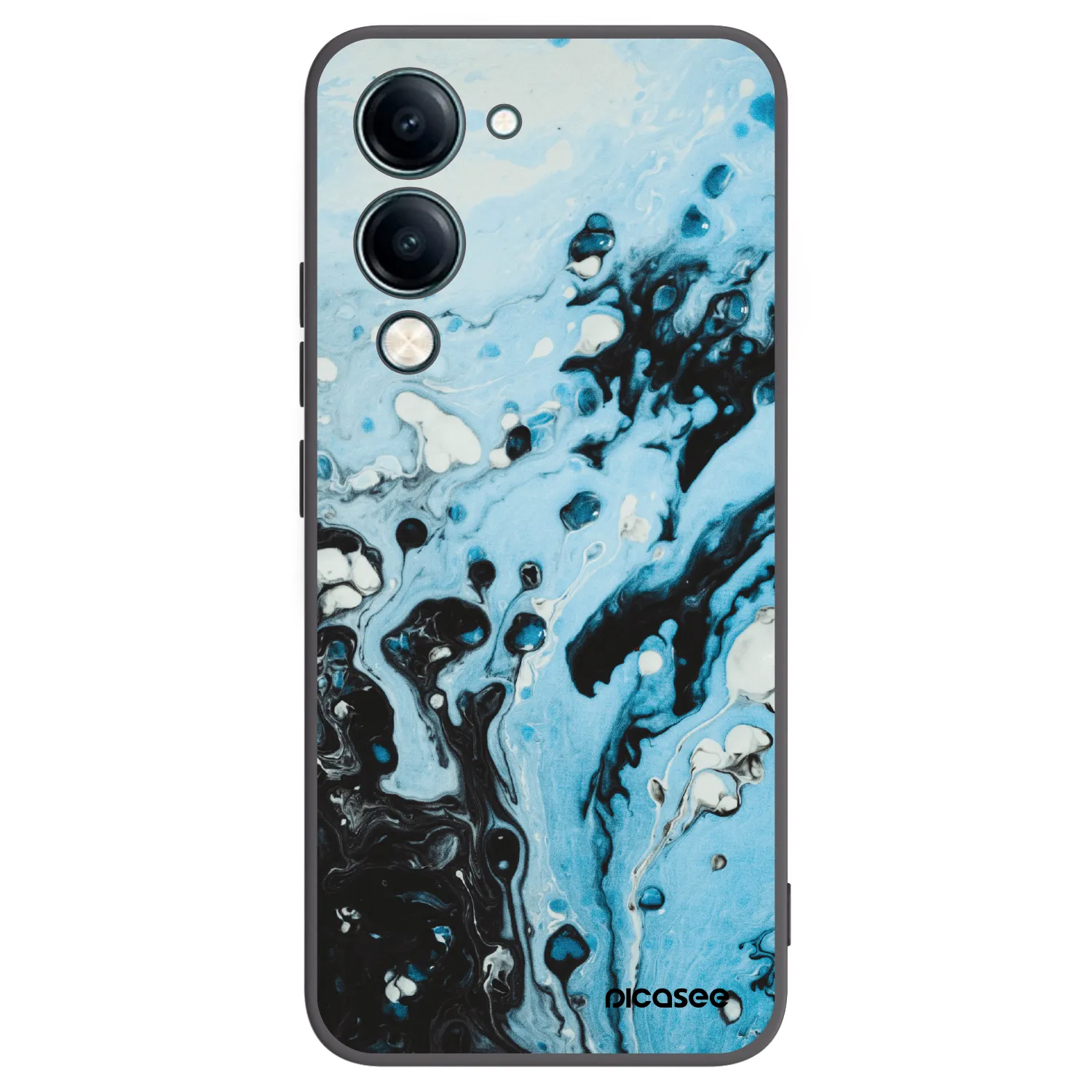 Picasee fekete szilikon tok az alábbi mobiltelefonokra Vivo Y29s 5G - Organic blue