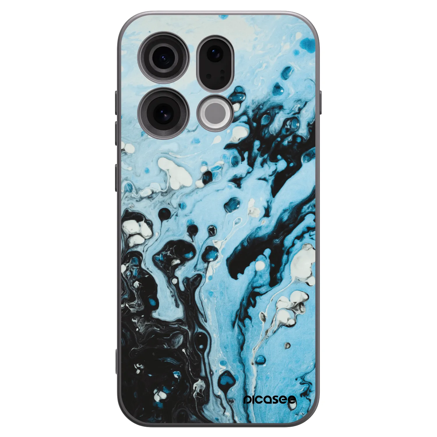 Picasee fekete szilikon tok az alábbi mobiltelefonokra OPPO Find X9 - Organic blue