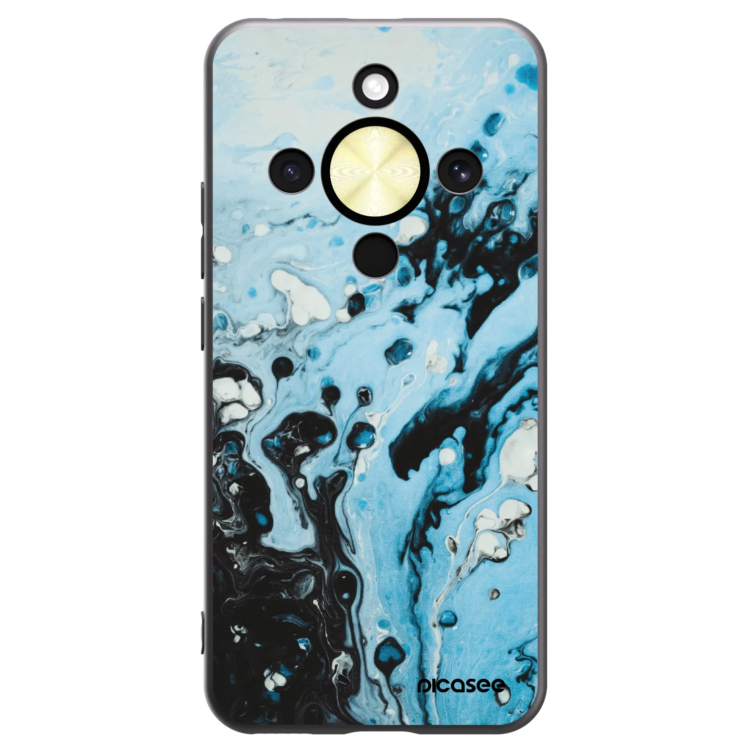 Picasee fekete szilikon tok az alábbi mobiltelefonokra Honor Magic8 Lite 5G - Organic blue