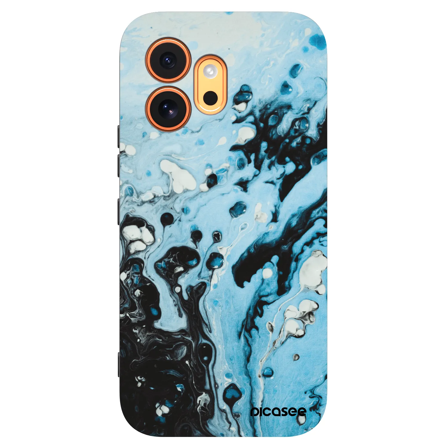 Picasee fekete szilikon tok az alábbi mobiltelefonokra Honor 600 - Organic blue