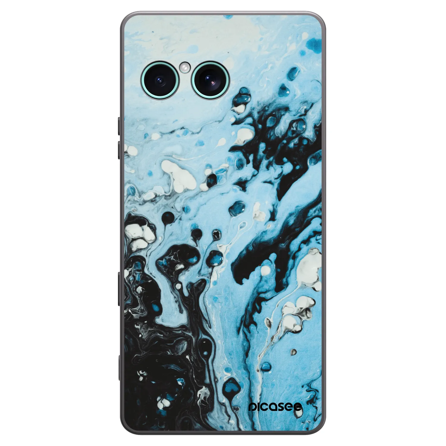 Picasee fekete szilikon tok az alábbi mobiltelefonokra Sony Xperia 10 VII - Organic blue
