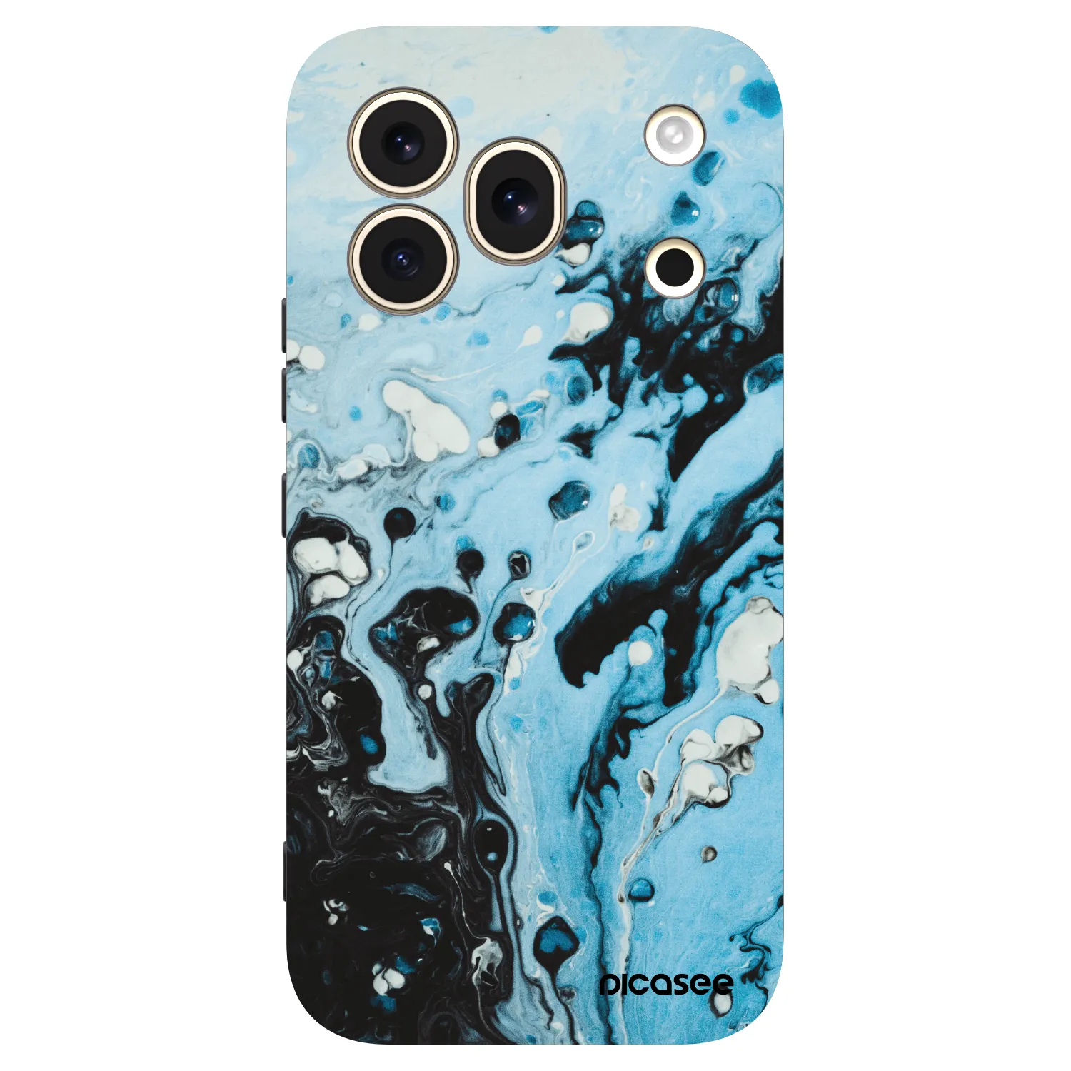 Picasee fekete szilikon tok az alábbi mobiltelefonokra Honor 600 Pro - Organic blue