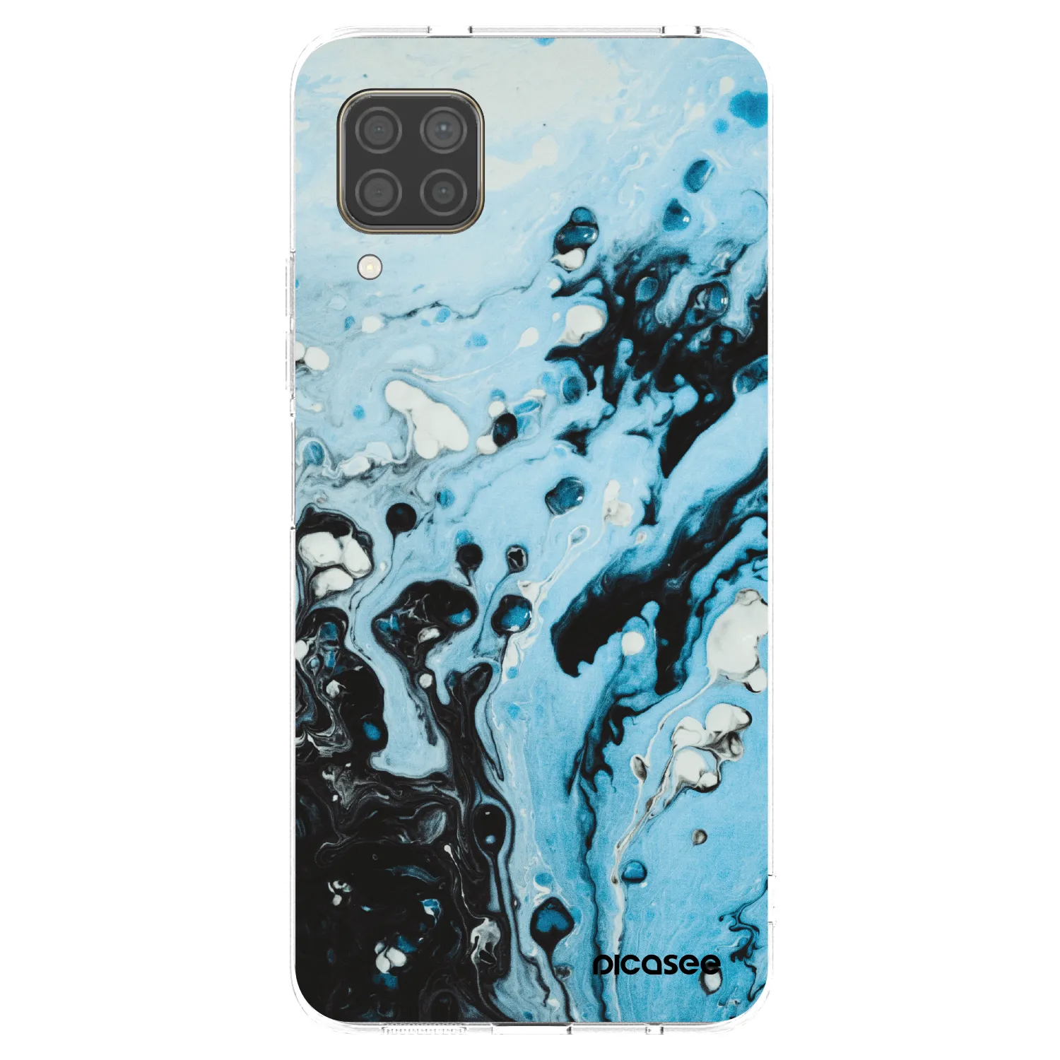 Picasee átlátszó szilikon tok az alábbi mobiltelefonokra Huawei P40 Lite - Organic blue