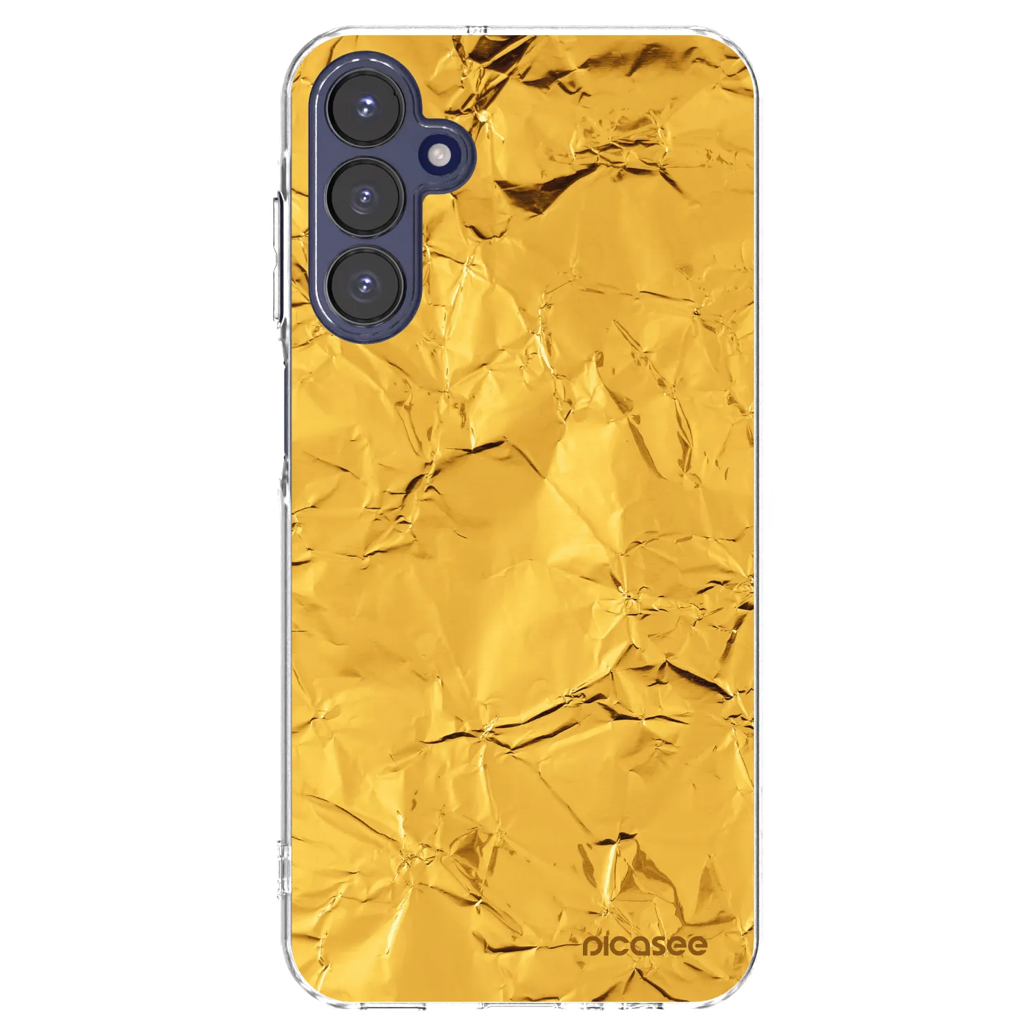 Picasee átlátszó szilikon tok az alábbi mobiltelefonokra Samsung Galaxy A15 A155F 4G - Gold