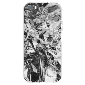 Picasee átlátszó szilikon tok az alábbi mobiltelefonokra Apple iPhone 5/5S/SE - Chrome