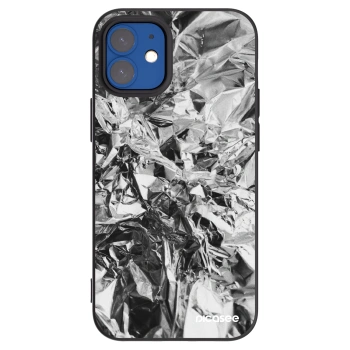 Picasee fekete szilikon tok az alábbi mobiltelefonokra Apple iPhone 12 mini - Chrome