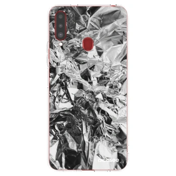 Picasee átlátszó szilikon tok az alábbi mobiltelefonokra Samsung Galaxy A20s - Chrome