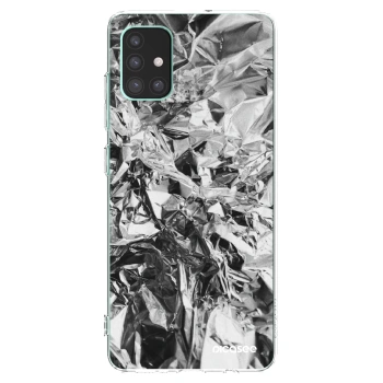 Picasee átlátszó szilikon tok az alábbi mobiltelefonokra Samsung Galaxy M51 M515F - Chrome