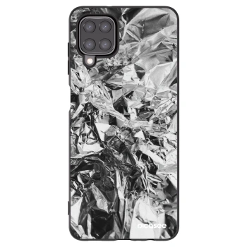 Picasee fekete szilikon tok az alábbi mobiltelefonokra Samsung Galaxy M12 M127F - Chrome