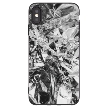 Picasee fekete szilikon tok az alábbi mobiltelefonokra Apple iPhone XS Max - Chrome