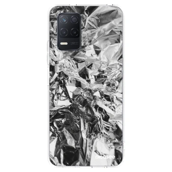 Picasee átlátszó szilikon tok az alábbi mobiltelefonokra Realme 8 5G - Chrome