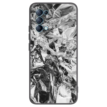 Picasee fekete szilikon tok az alábbi mobiltelefonokra OPPO Reno 5 5G - Chrome
