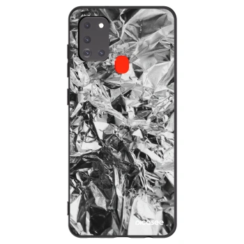 Picasee fekete szilikon tok az alábbi mobiltelefonokra Samsung Galaxy A21s - Chrome