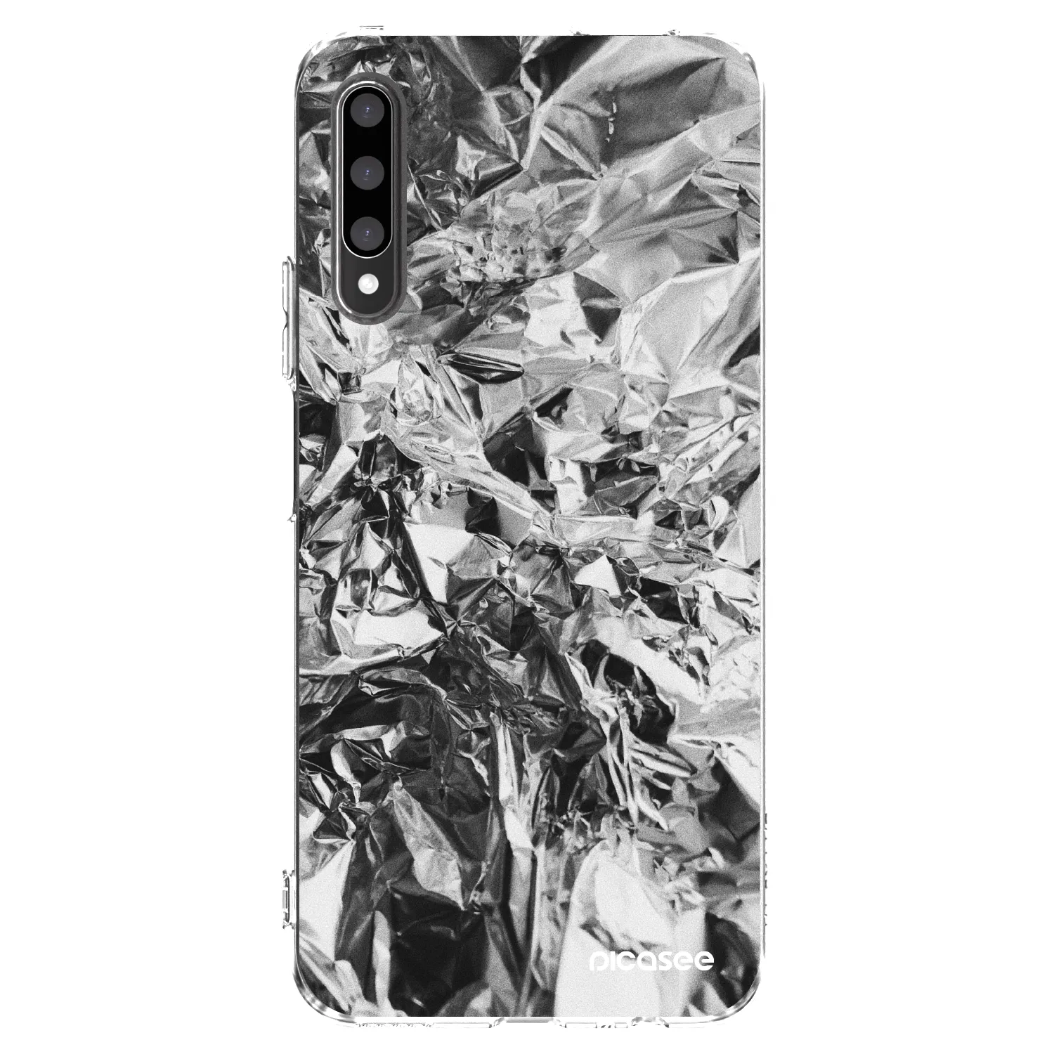 Picasee átlátszó szilikon tok az alábbi mobiltelefonokra Honor 9X Pro - Chrome