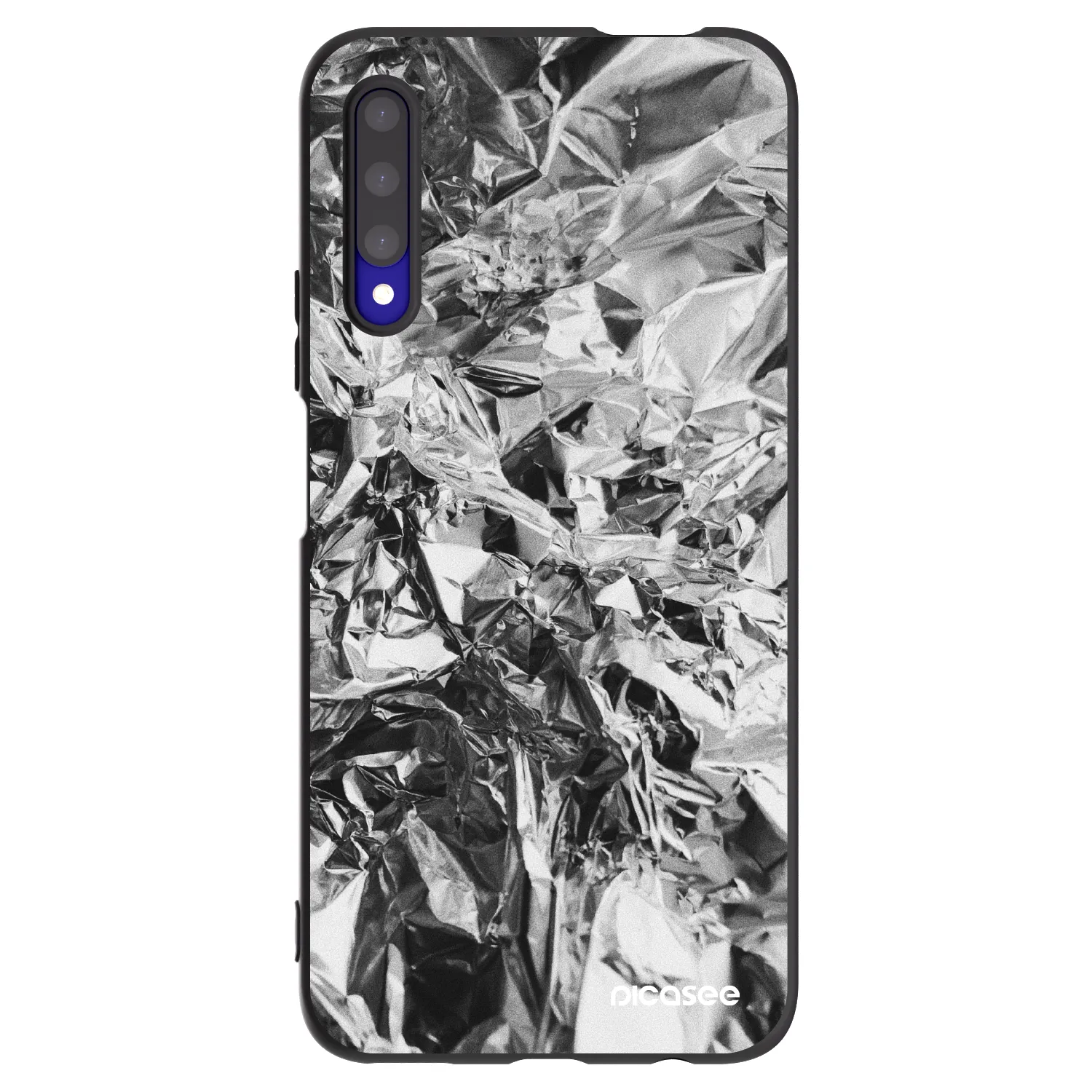 Picasee fekete szilikon tok az alábbi mobiltelefonokra Honor 9X Pro - Chrome