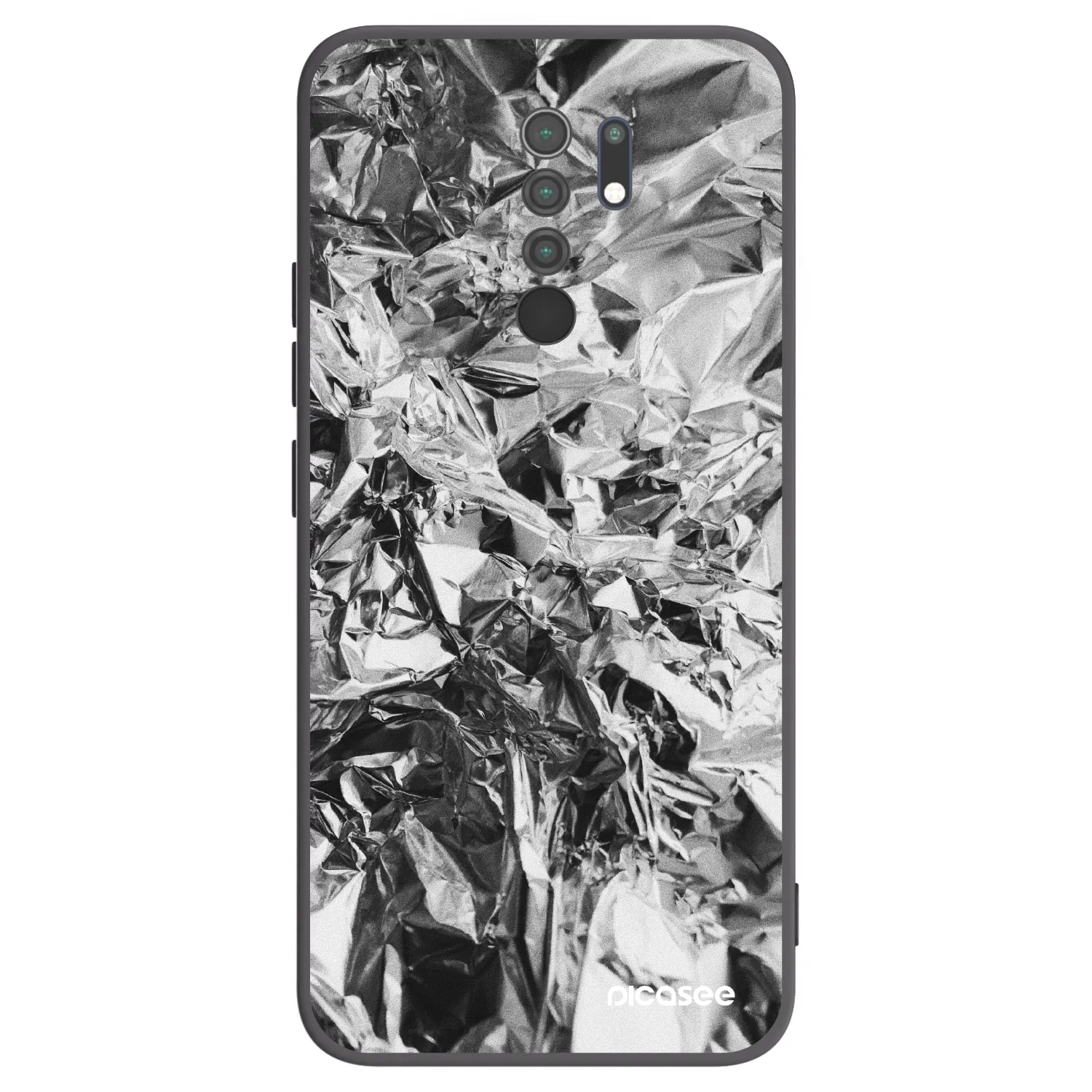 Picasee fekete szilikon tok az alábbi mobiltelefonokra Xiaomi Redmi 9 - Chrome