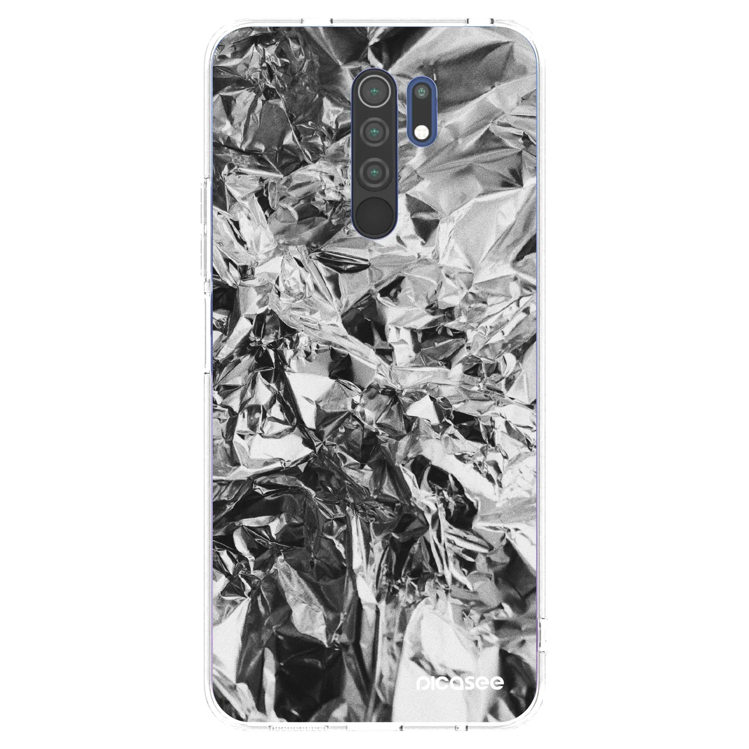 Picasee átlátszó szilikon tok az alábbi mobiltelefonokra Xiaomi Redmi 9 - Chrome