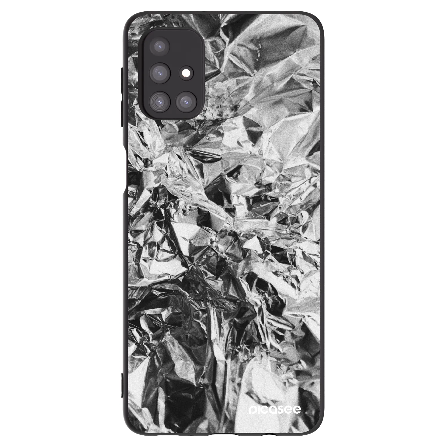 Picasee fekete szilikon tok az alábbi mobiltelefonokra Samsung Galaxy M31s - Chrome