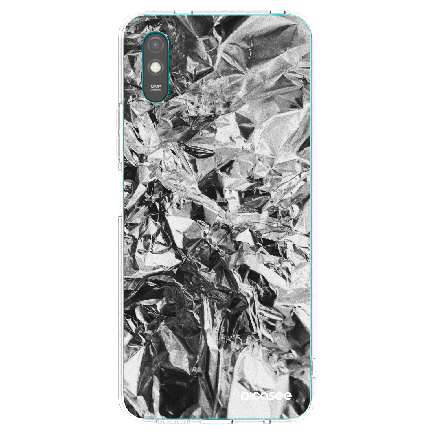 Picasee átlátszó szilikon tok az alábbi mobiltelefonokra Xiaomi Redmi 9A - Chrome