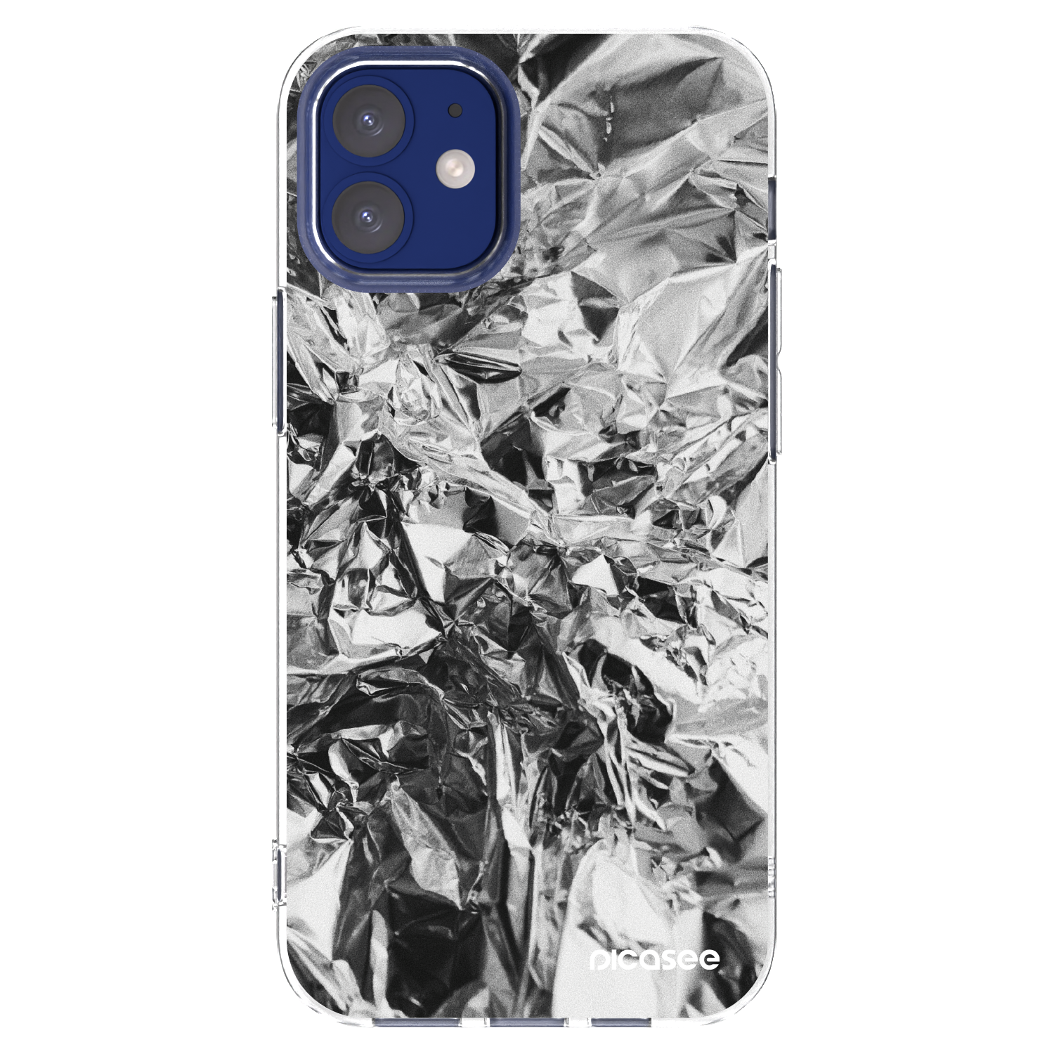 Picasee átlátszó szilikon tok az alábbi mobiltelefonokra Apple iPhone 12 mini - Chrome