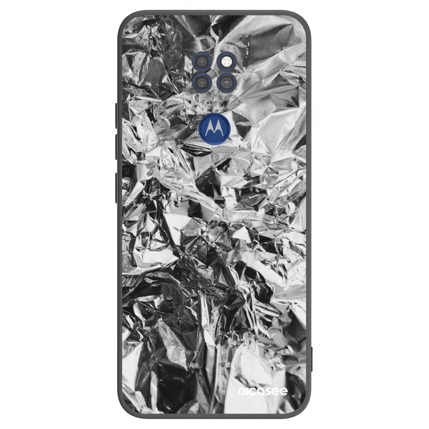 Picasee fekete szilikon tok az alábbi mobiltelefonokra Motorola Moto G9 Play - Chrome