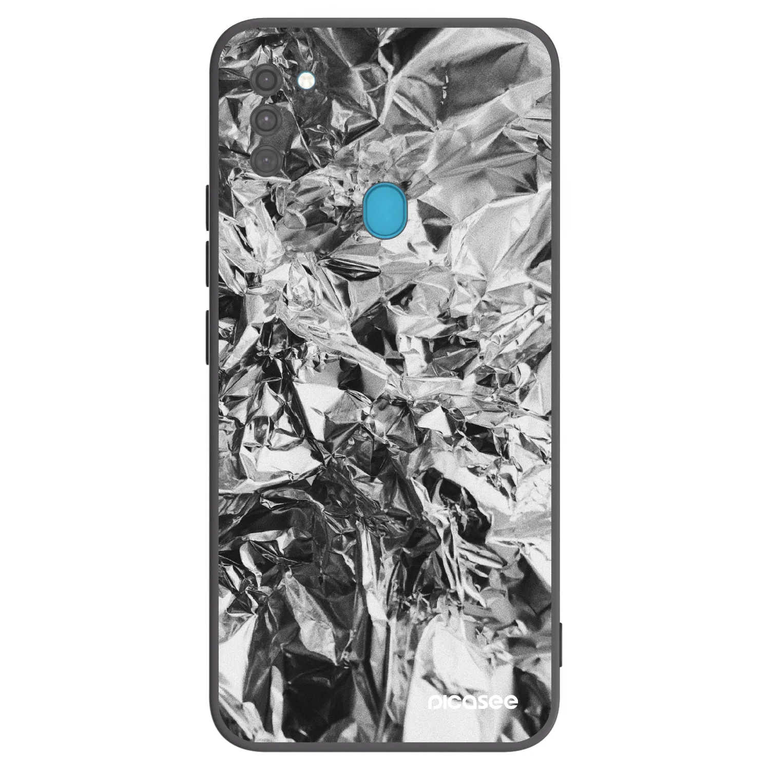 Picasee fekete szilikon tok az alábbi mobiltelefonokra Samsung Galaxy M11 - Chrome