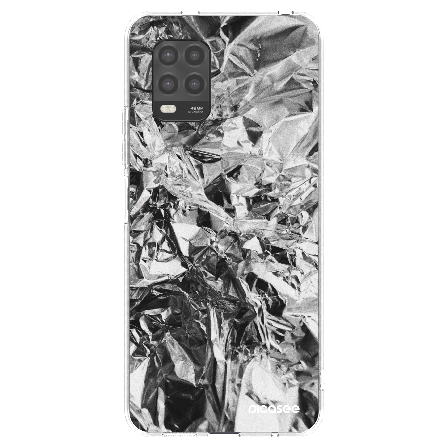 Picasee átlátszó szilikon tok az alábbi mobiltelefonokra Xiaomi Mi 10 Lite - Chrome