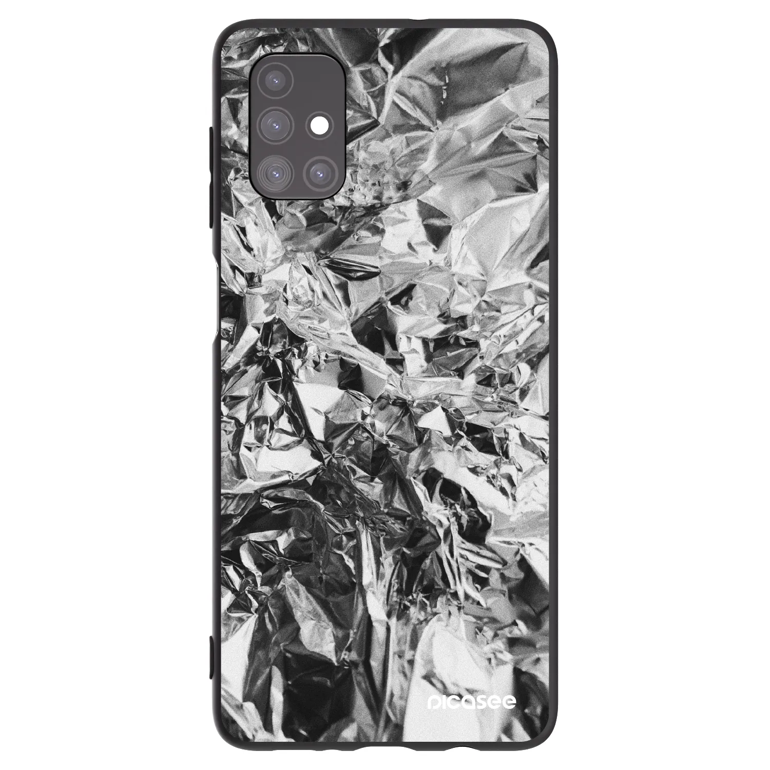 Picasee fekete szilikon tok az alábbi mobiltelefonokra Samsung Galaxy M51 M515F - Chrome