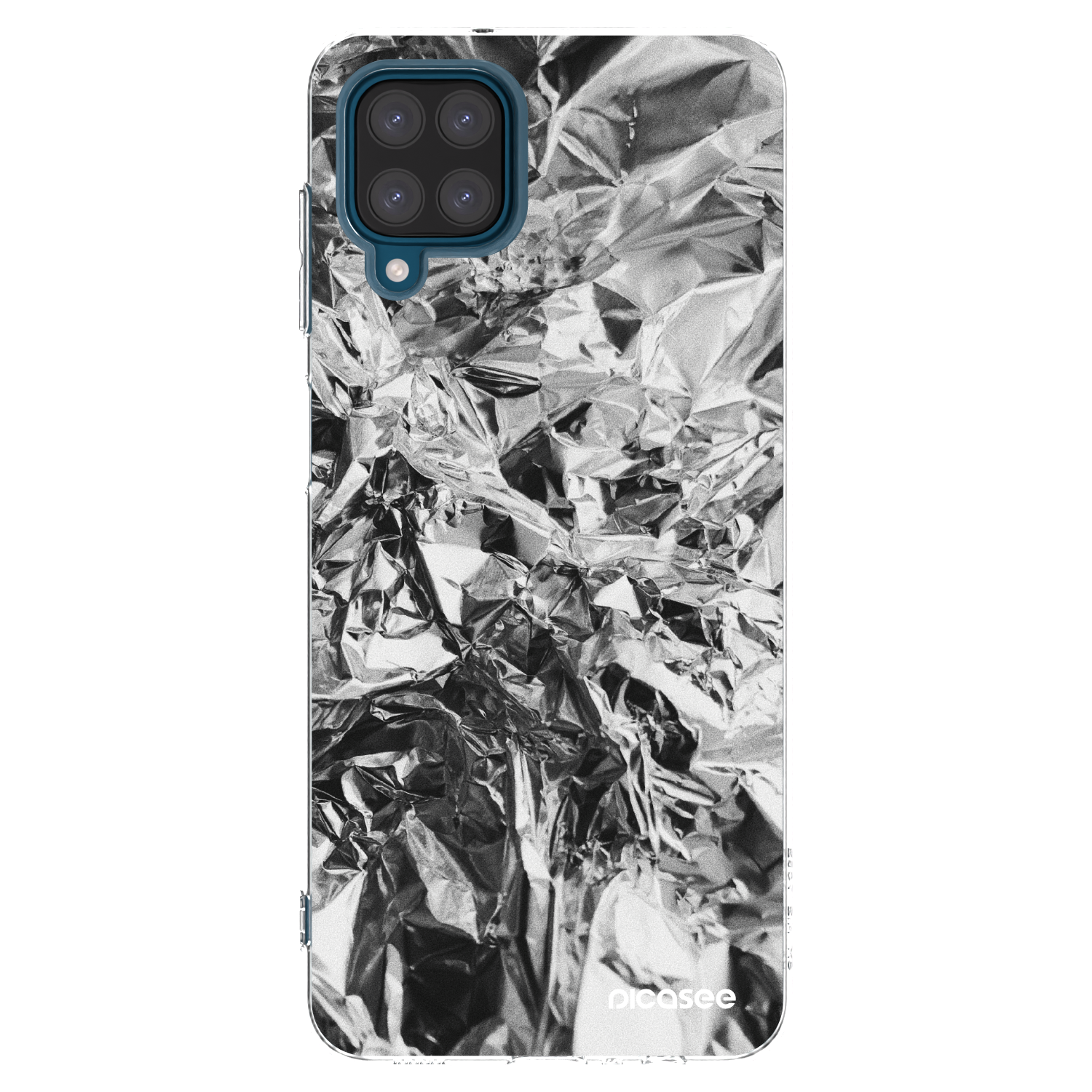 Picasee átlátszó szilikon tok az alábbi mobiltelefonokra Samsung Galaxy A12 A125F - Chrome