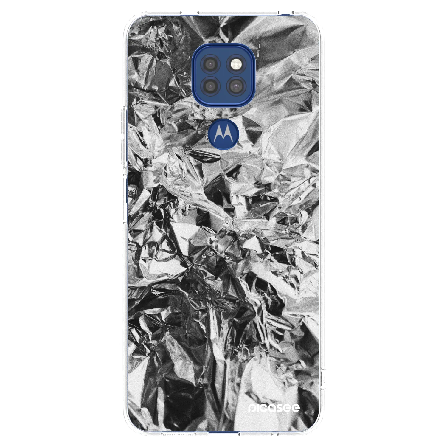 Picasee átlátszó szilikon tok az alábbi mobiltelefonokra Motorola Moto G9 Play - Chrome