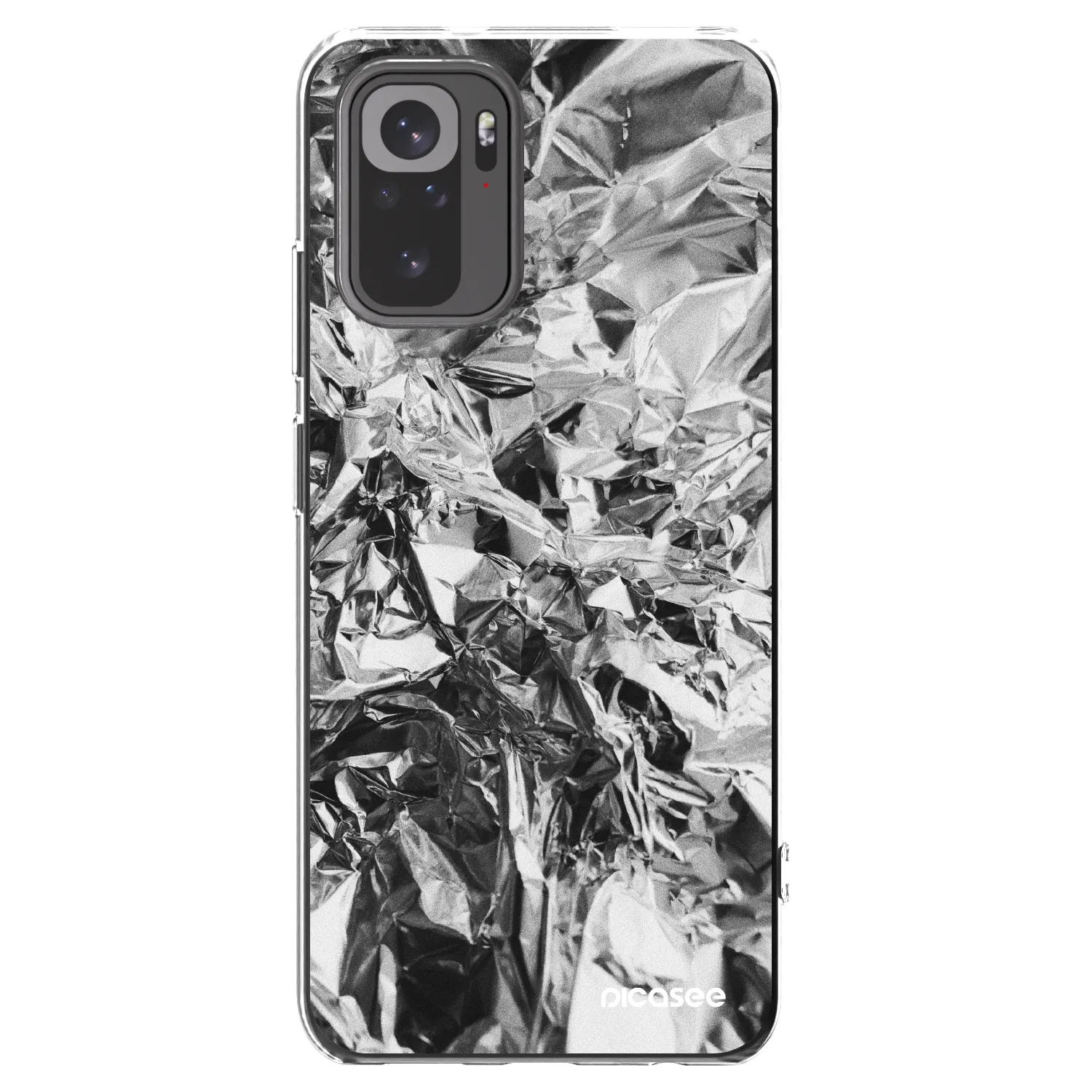 Picasee átlátszó szilikon tok az alábbi mobiltelefonokra Xiaomi Redmi Note 10 - Chrome