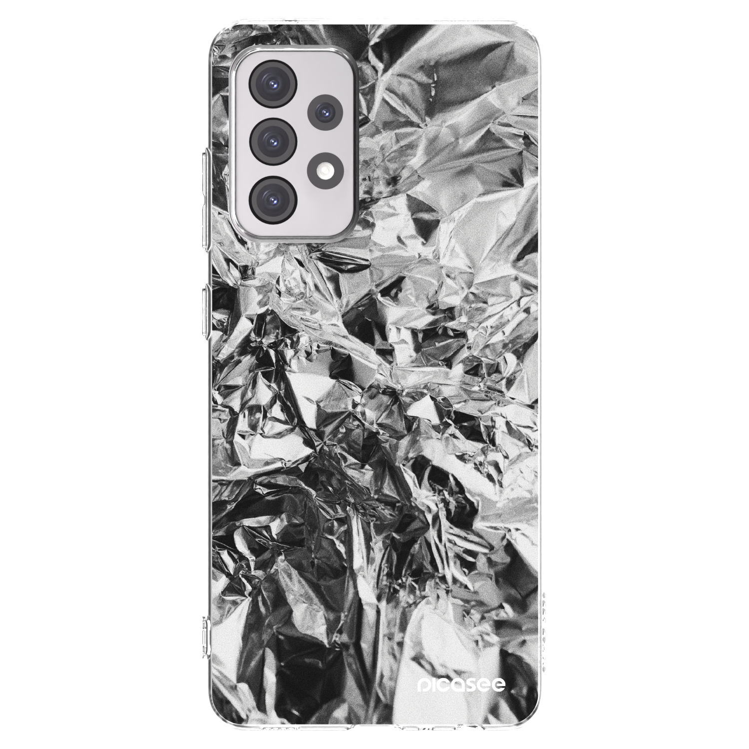 Picasee átlátszó szilikon tok az alábbi mobiltelefonokra Samsung Galaxy A52 5G A525F - Chrome