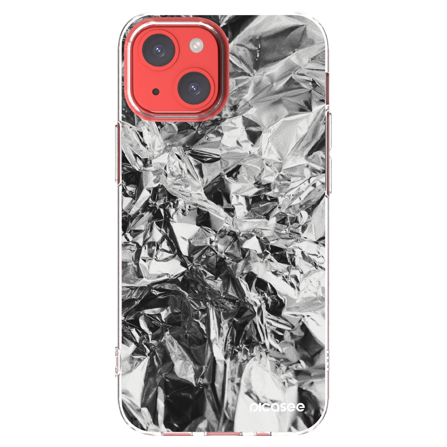 Picasee átlátszó szilikon tok az alábbi mobiltelefonokra Apple iPhone 13 mini - Chrome