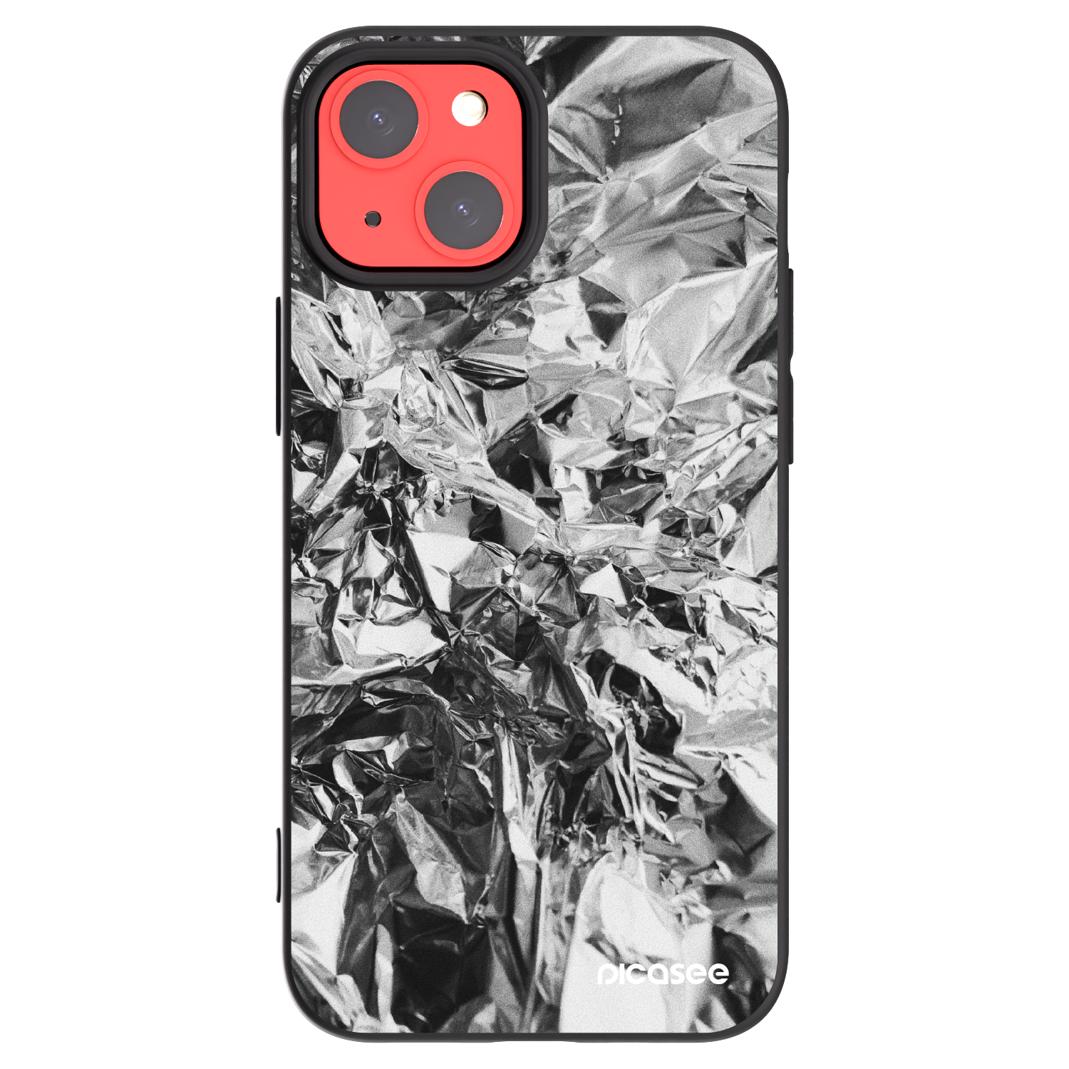 Picasee fekete szilikon tok az alábbi mobiltelefonokra Apple iPhone 13 mini - Chrome