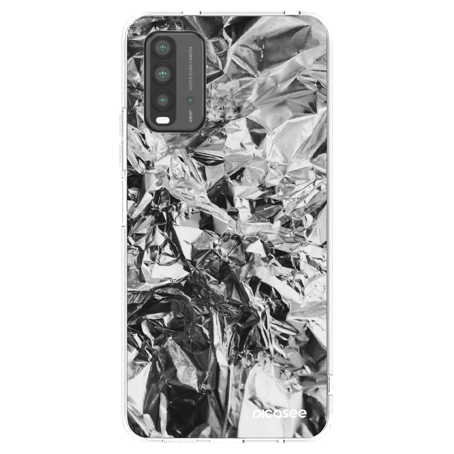 Picasee fekete szilikon tok az alábbi mobiltelefonokra Xiaomi Redmi 9T - Chrome