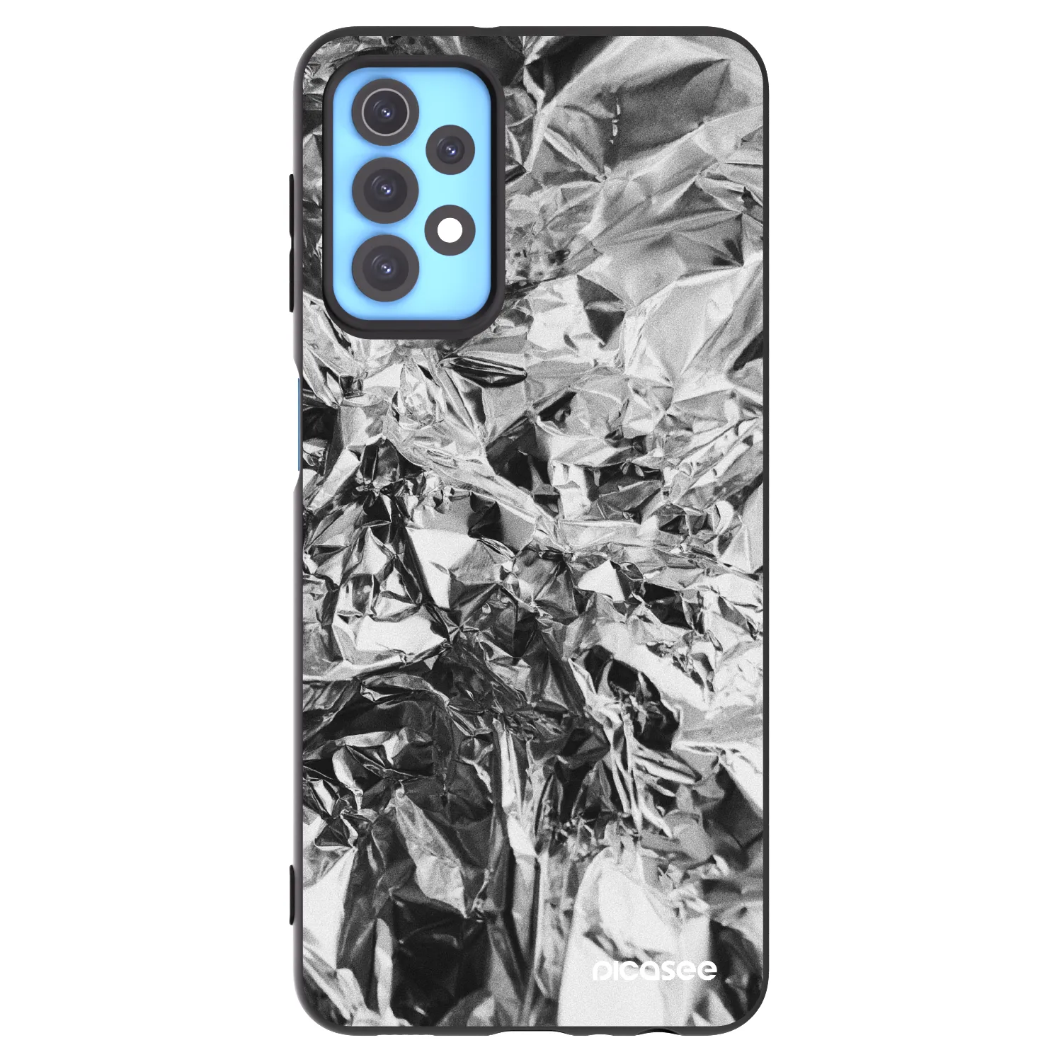 Picasee fekete szilikon tok az alábbi mobiltelefonokra Samsung Galaxy A32 4G SM-A325F - Chrome